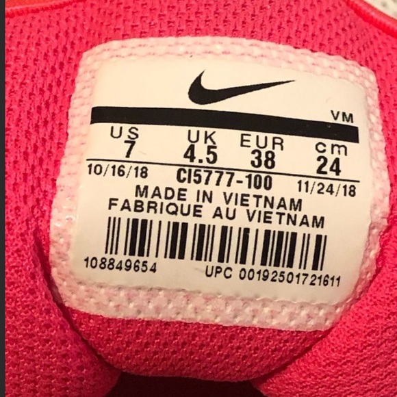 NIKE AIR 7 PINK,BLUE,WHITE,ORANGE - Picture 11 of 12